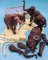 One Orig Box Trio Aurora Prehistoric Scenes