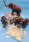 One Orig Box Four Aurora Prehistoric Scenes