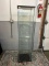 Tall Narrow Glass 3 Shelf Display Case