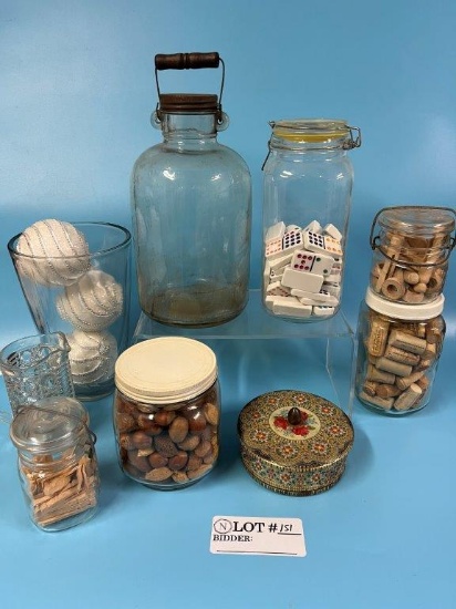 Gallon "Double Ear" Wire Wood Handle Jar