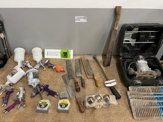 Assorted Central Pneumatic Paint Spray Guns