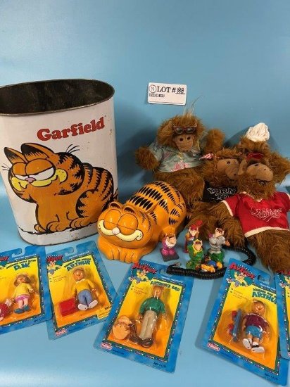 1970s J Chein Co Garfield Metal Trash Can