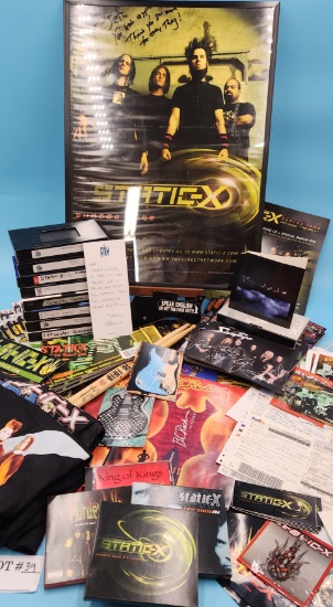 Autograph of Tripp Eisen and Collection of Static X Memorabilia and more