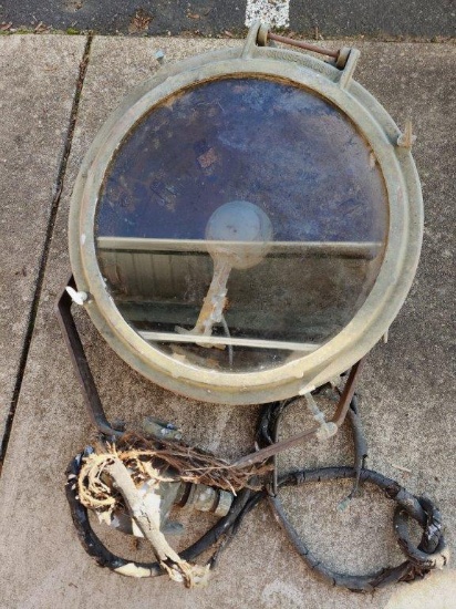 Large Vintage Ship Search Light