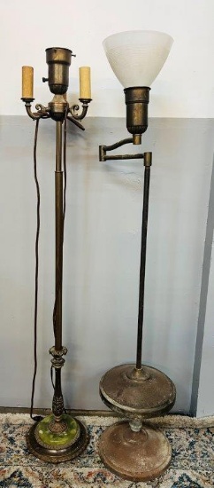 Two Vintage Lamps and Parts