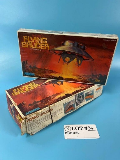 Aurora "The Invaders" Flying Saucer Model kits
