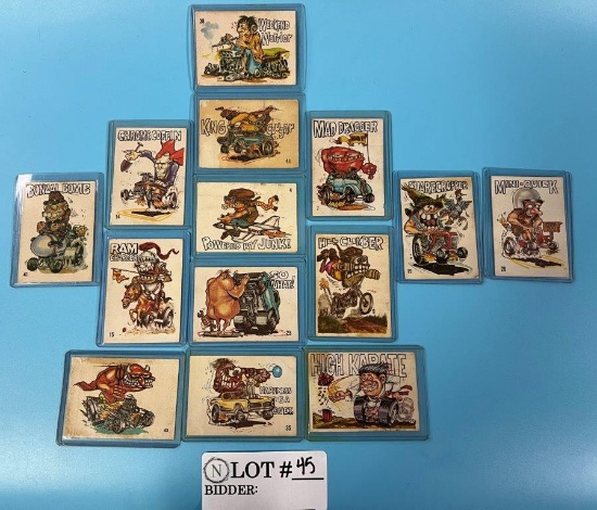 1960s DonRuss "Odd Rods" Sticker Collection