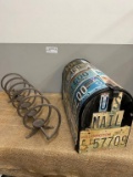 Vintage License Plate Clad Mailbox