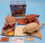One Orig Box Trio Aurora Prehistoric Scenes