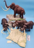 One Orig Box Four Aurora Prehistoric Scenes