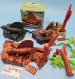 One Orig Box Trio Aurora Prehistoric Scenes