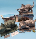 Pair Orig Box Trio Aurora Prehistoric Scenes