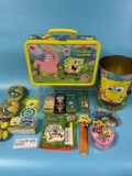 2002 Sponge Bob Embossed Metal Lunch Box