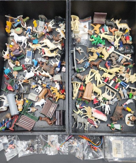 Vintage Miniature Toys, Figures, Animals, plus