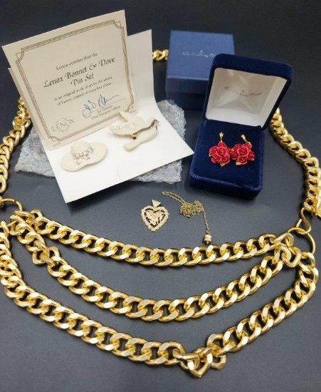 10K Pendant and Costume Jewelry