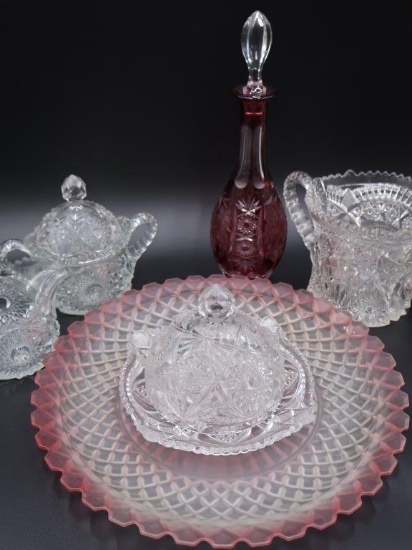 Nachtmann "Traube" Wine Decanter w Stopper, plus