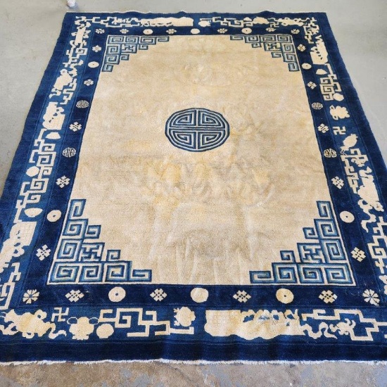 Chinese Mongolian style Pattern Area Rug