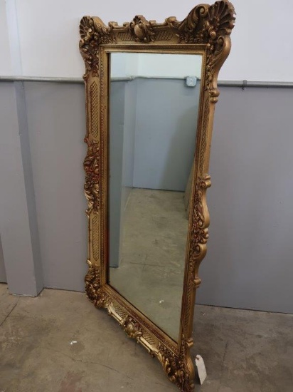 Large Ornate Wall Mirror approx 58x34