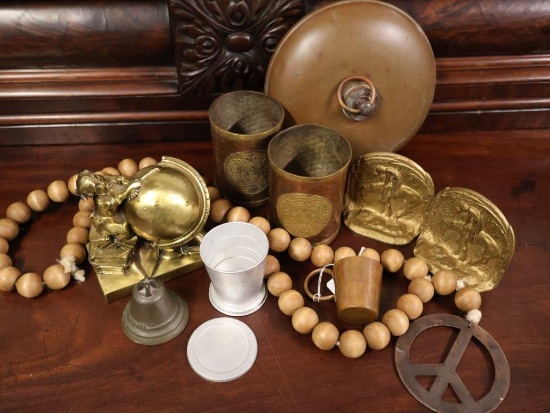 Vintage Bookends, Brass Cups and More