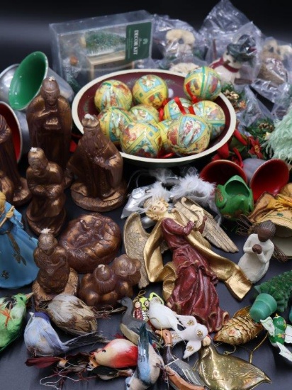 Victorian Santa Decoupage Ornaments, plus