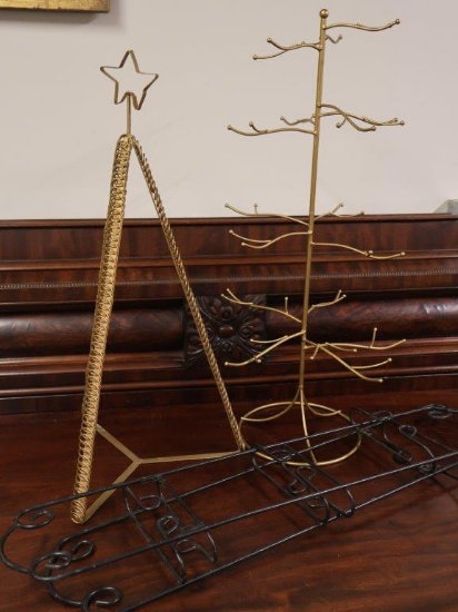 Star Topped Metal "Tree" Display piece, plus