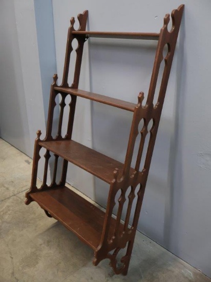 Vintage Wood Wall Mount Display Shelf