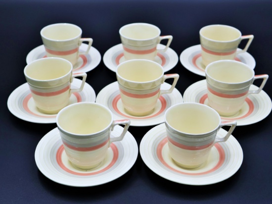 Vintage Set Crown Ducal Cups and Saucers