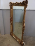 Large Ornate Wall Mirror approx 58x34