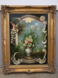 Large Gilt Gesso Framed 