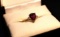 Kay Jewelers Pear Cut Garnet and Diamond Ring