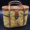 Vintage Oval Woven Bucket Purse