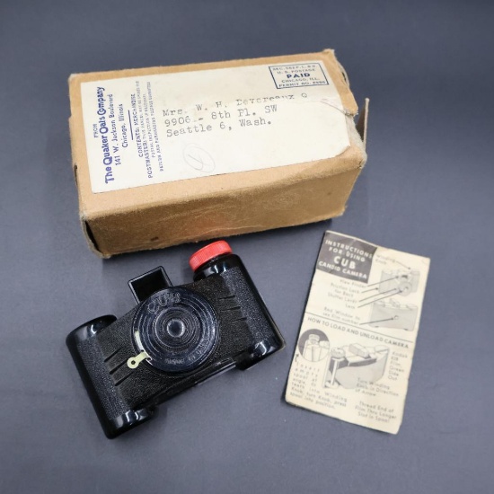 1940s Cub Candid Camera orig Instructions, box