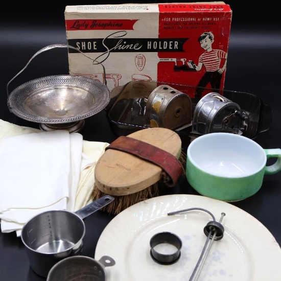 FB Rogers Silver on Copper Basket, and more