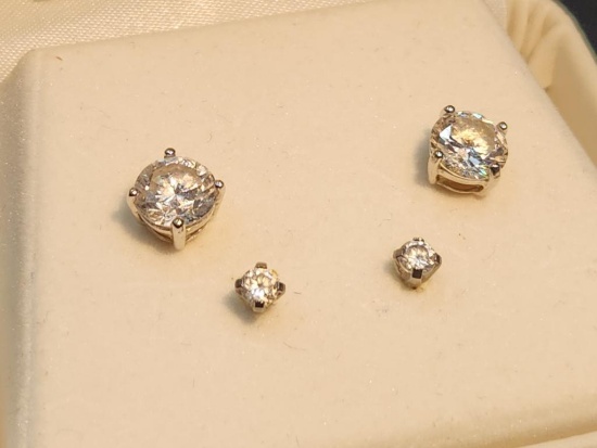JCPenney 14K Gold and Diamond Earring Set