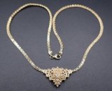 JCPenney 14K Gold Diamond Mounted Pendant