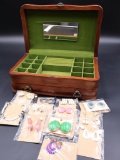 Vintage Jasco Jewelry Box with Lift Lid and Drawer