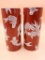 Pair of Japanese Ceramic Koi Vases
