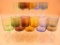 Vintage Colored Glass Stemware