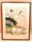 Chinese Watercolor on Silk Framed Pond Scene