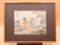 Vintage Framed Hand Painted Silk from China