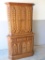 Vintage Broyhill Two Piece Corner Cabinet