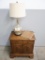 Vintage Broyhill end table with Lamp and Broyhill Booklet