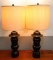 Pair of Vintage MCM Large Metal Japanese Lantern Lamps