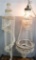 Hanging Shell Chandelier and Lighted Hanging Lamp