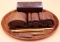 Wood Jewelry Puzzle Box, Engraved Box, Tray and Art Brush