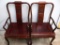 Pair of Vintage Hardwood Chairs