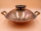 Large Ornate Copper Wok