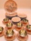 Vintage Dorothy C. Thorpe Orange and Gold Butterfly China