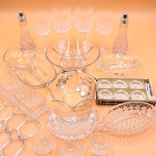 Large Vintage Glass & Crystal Lot