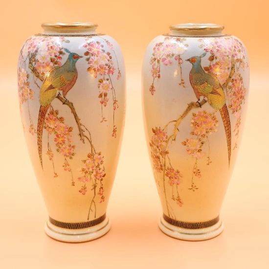 M.R.E.J Spear Japan Iron & Steel Co. Marked Vases